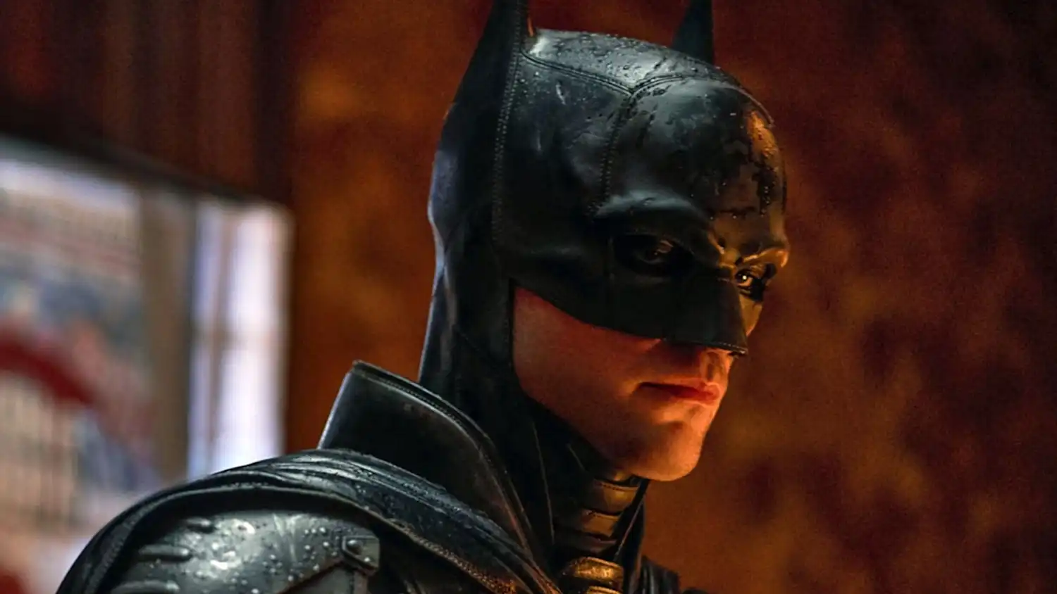 Robert Pattinson suited up in The Batman