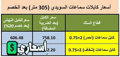 اسعار سلك السويدي بعد الخصم اليوم 2024 اسعار سلك السويدي بعد الخصم 2024